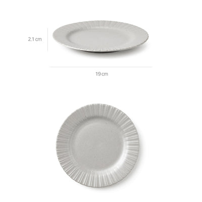 KwangJuYo - Seashell Series Lily Gray Tableware Set (12 pcs)