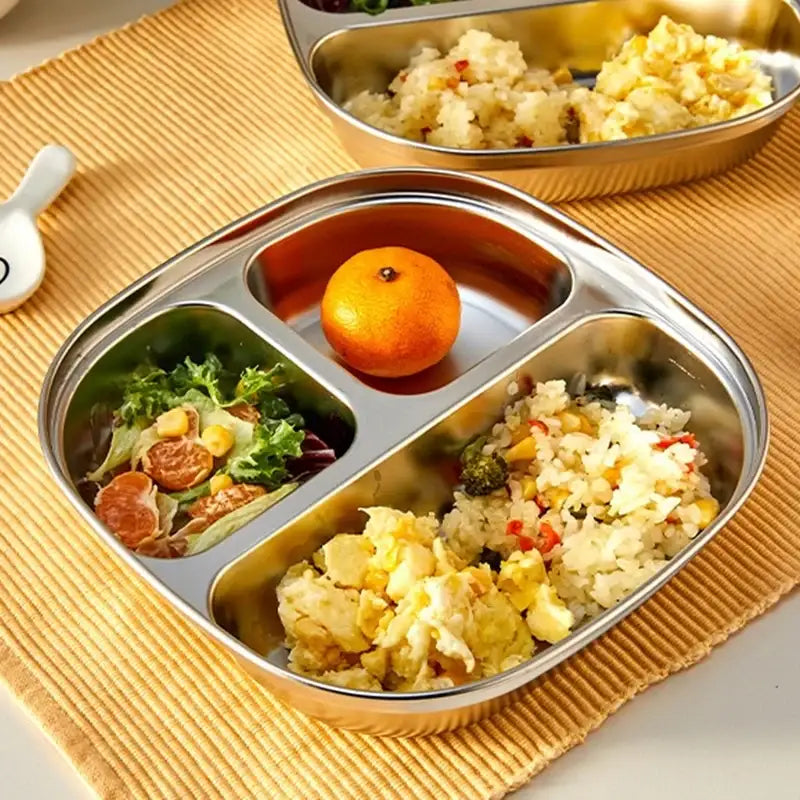 Korean ON - 3-Compartment Plate 2P Set - Modern House - Plates - Harumio
