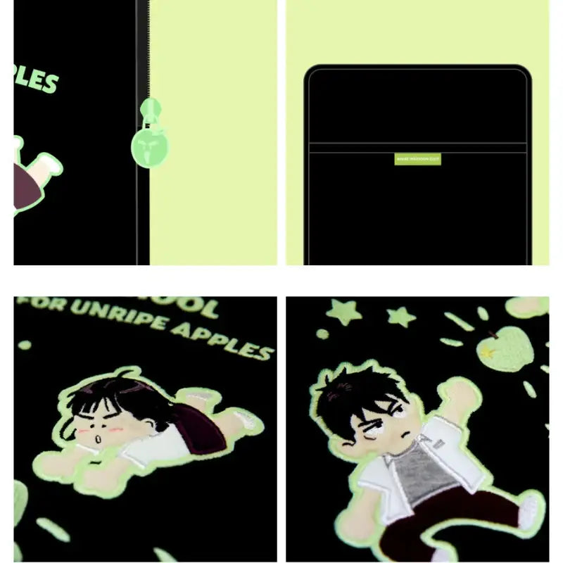 After School Lessons For Unripe Apples - Pencil Case + Pouch Set (C Set) - Webtoon Friends - Stationery & Office Supplies - Harumio