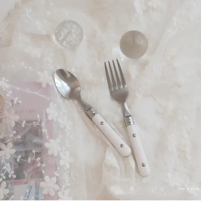 Like A Cafe - White Mood Tea Cutlery - Like A Cafe - Home & Living - Harumio