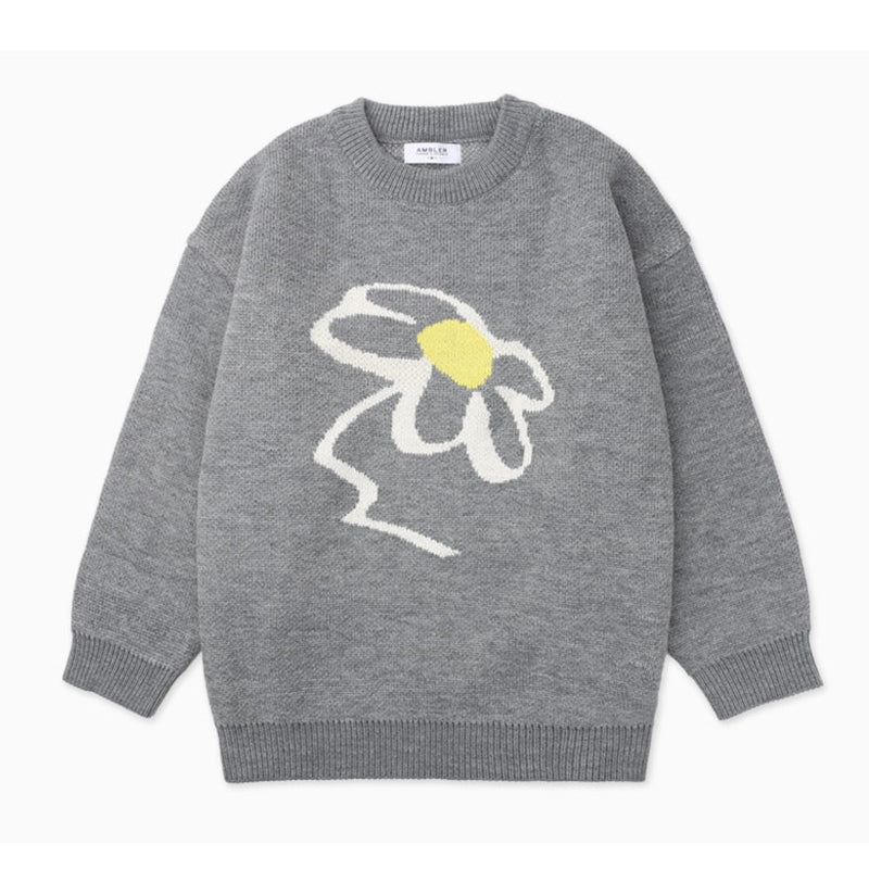 Ambler - Flower Over Fit Hoodie Sweater