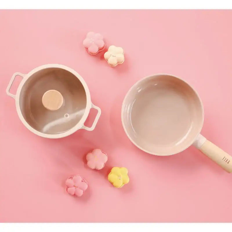 Neoflam - FIKA Mini Peach Pot and Wok Set - Neoflam - Kitchenware - Harumio