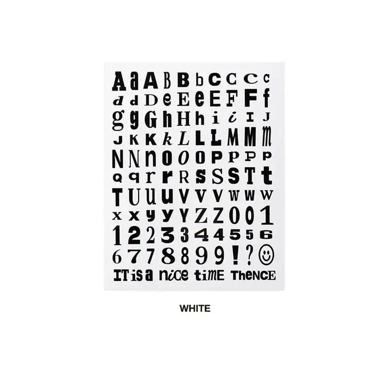 THENCE - Letter Sticker Set Ver.6
