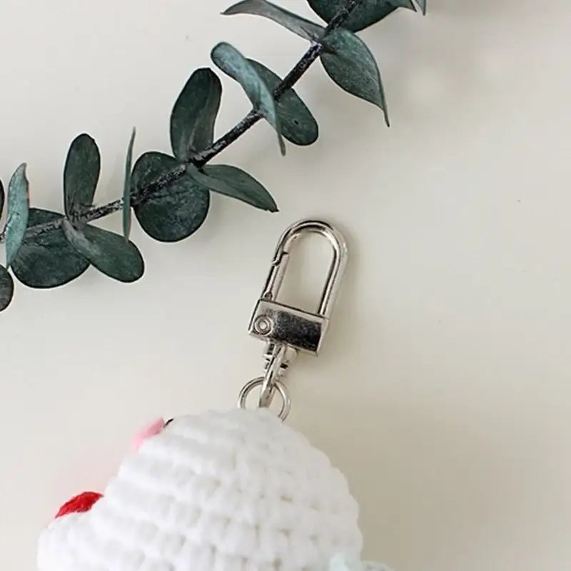 Ikmyeong - Angel Heart Hand-Knitted Personalized Bag Ring - Ikmyeong Shop - Keyrings - Harumio