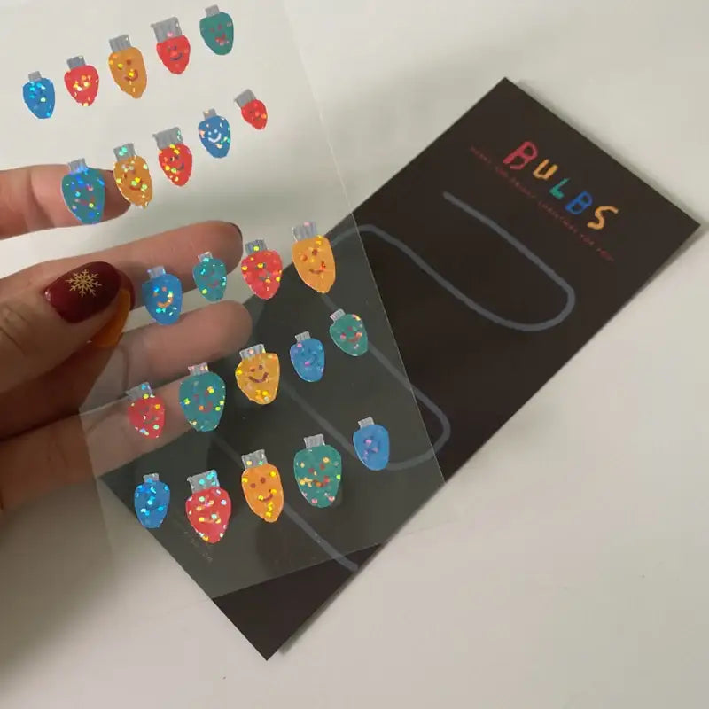 Dinotaeng - Glitter Stickers - Dinotaeng - Sticker - Harumio