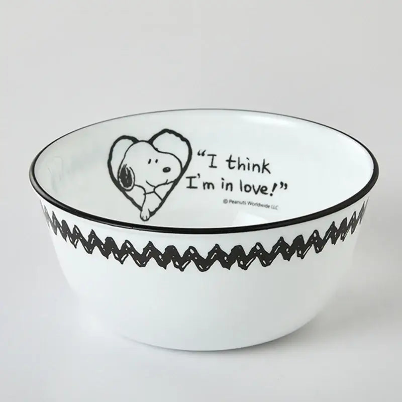 Corelle x Peanuts - Snoopy and Charlie - Noodle Bowl 2P Set - Modern House - Tableware - Harumio