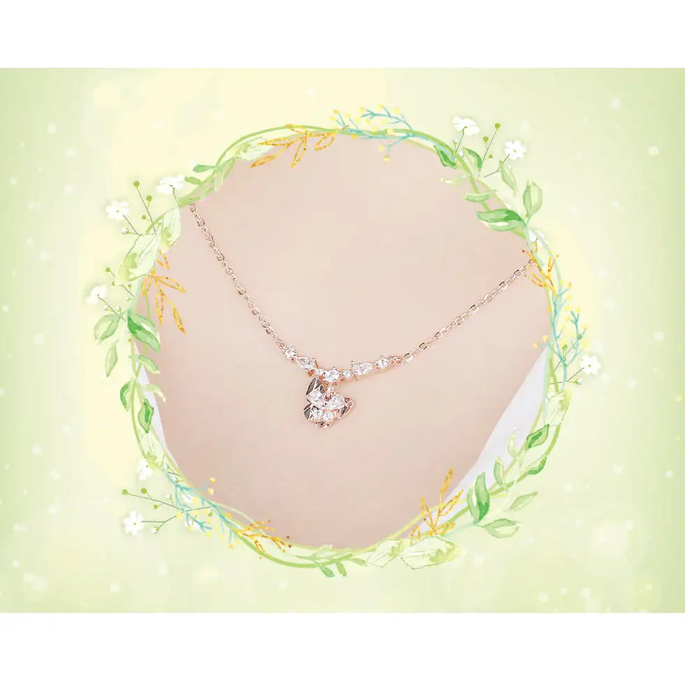 CLUE - Spring Rustling Butterfly Silver Necklace - CLUE - Jewelry - Harumio