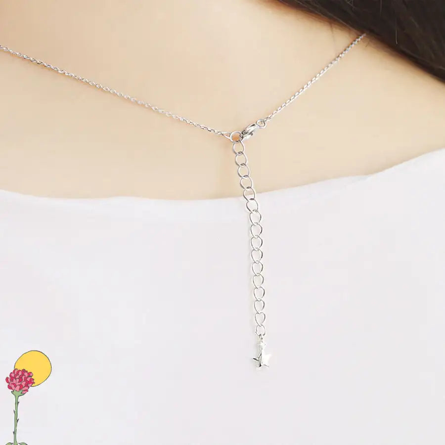 Le Petit Prince x OST - Double-sided Planet Silver Coin Necklace - OST - Accessories, Jewelry - Harumio