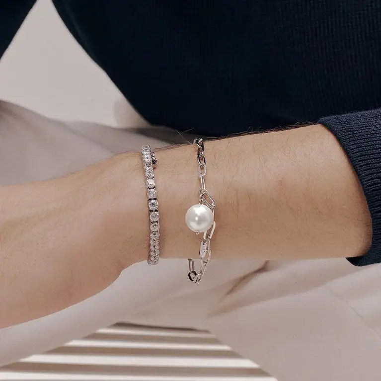 OST - Link Chain Pearl Point Bracelet - OST - Jewelry - Harumio