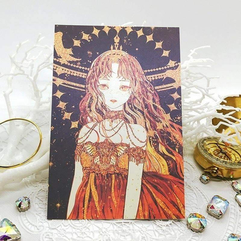 Libet - Estrella Gold Leaf Postcard Set - Libet - Stationary - Harumio