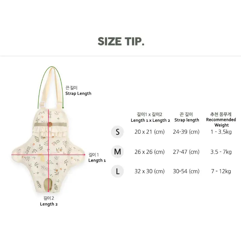 ITSDOG - Pet Dog Organic Botanic Garden Sanitary Panty - ITSDOG - Pet Clothes - Harumio