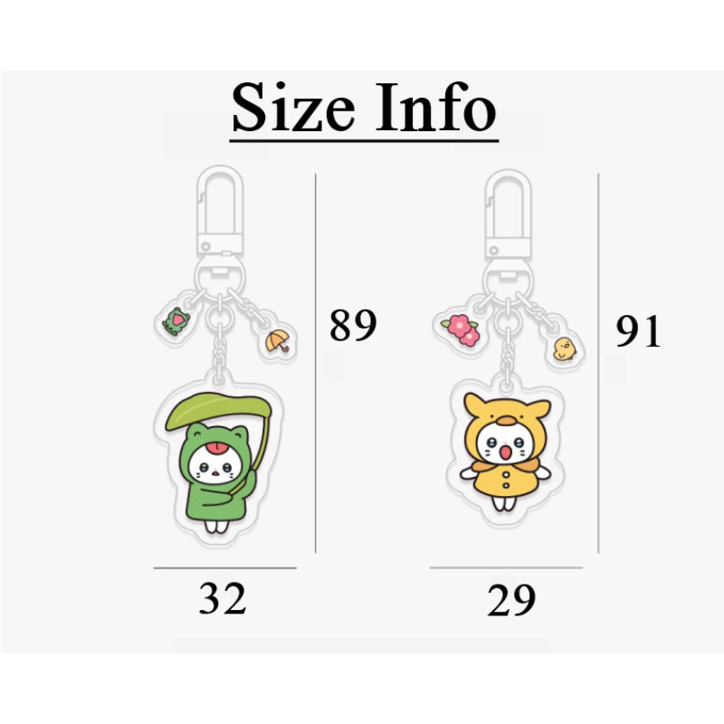Meow Man - Acrylic Keyring (Random)