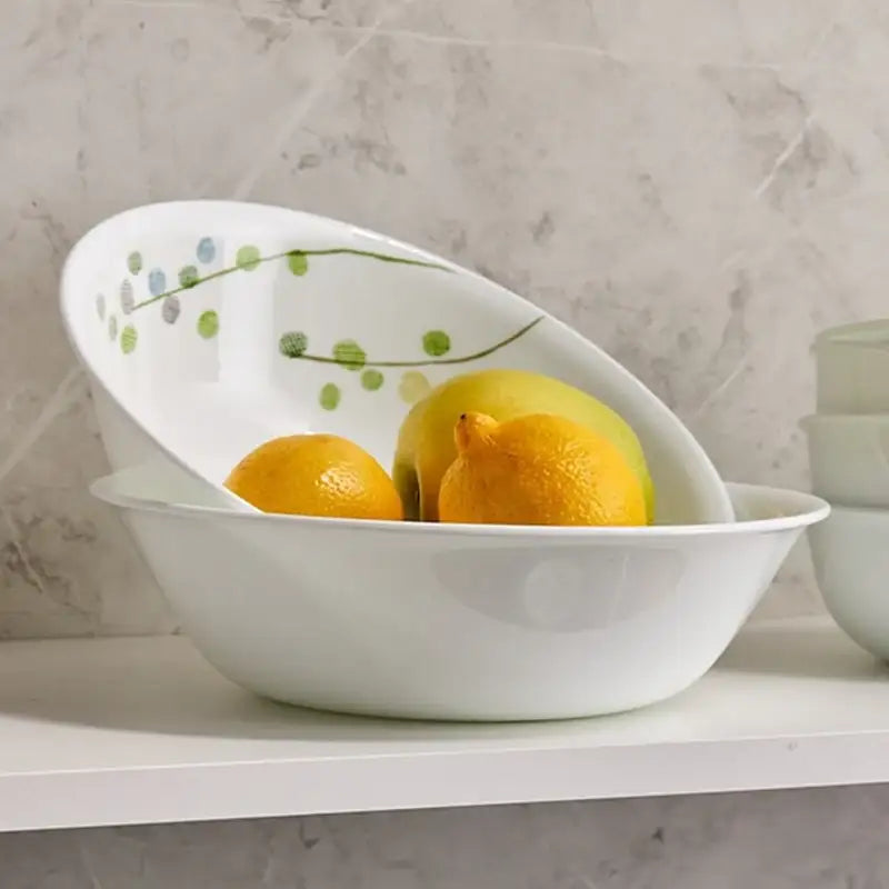 Korean Corel Green Delight - Cold Noodle Bowl 2P Set - Modern House - Bowls - Harumio