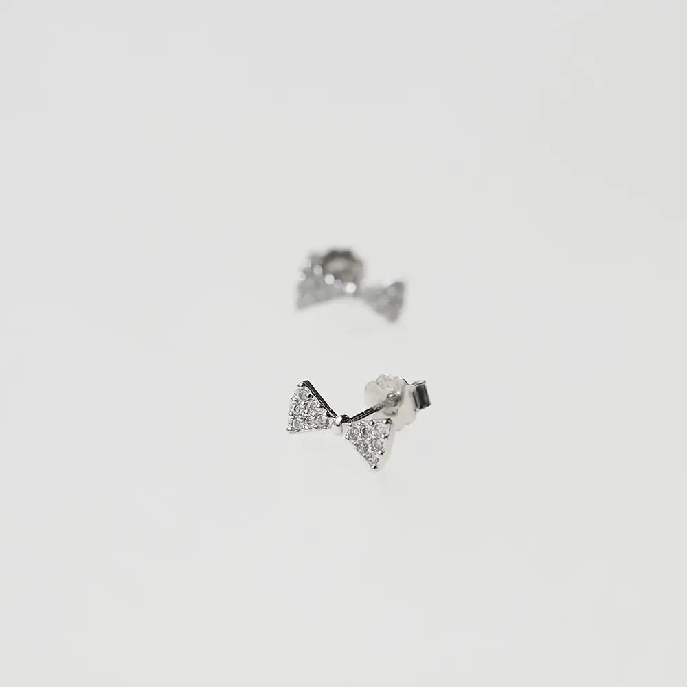 OST - Petite Silver Ribbon Earring - OST - Jewelry - Harumio