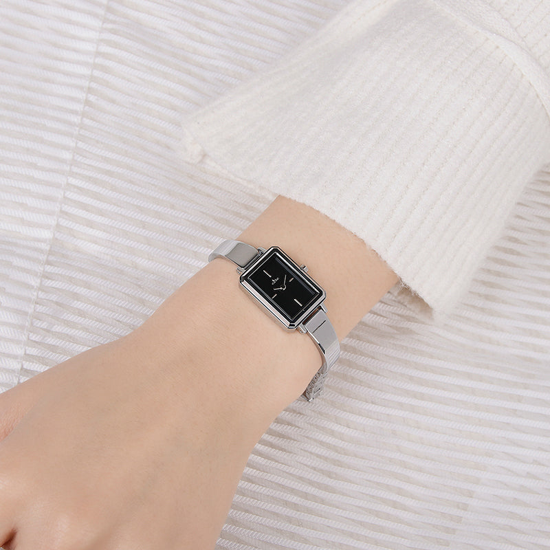 CLUE - Square Modern Silver Metal Watch