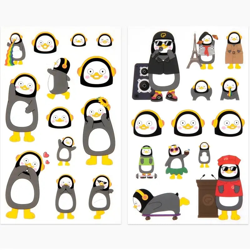 Pengsoo - Transparent Sticker Set - Pengsoo - Accessories, Stationery - Harumio