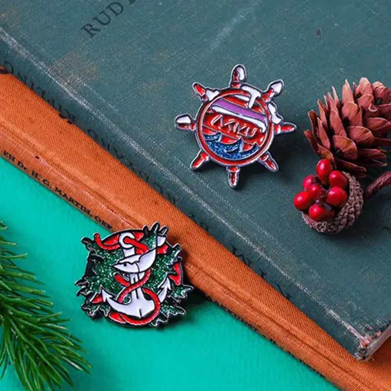 AKMU - YGBOX7 - Christmas Badge Set - AKMU - Badges - Harumio