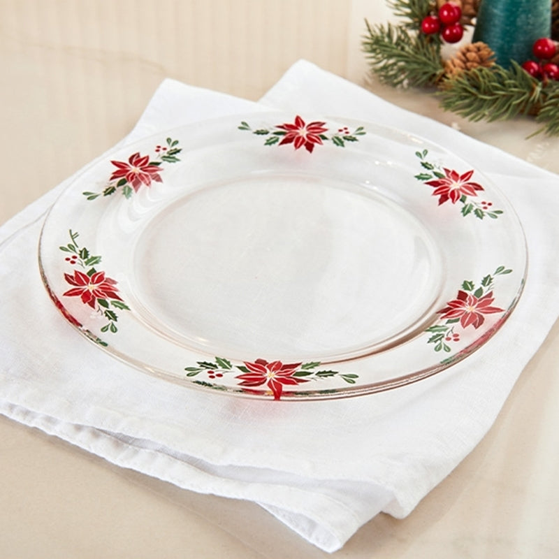 Korean Winter Flower - Glass Plate