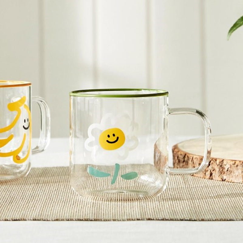 Korean Picnic Day - Heat Resistant Glass Mug