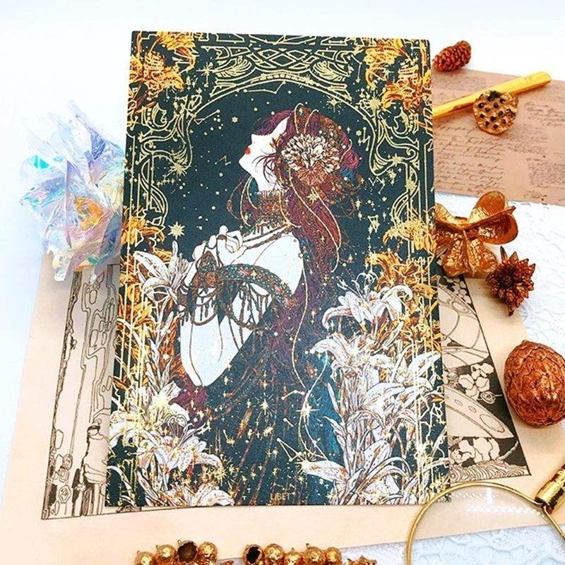 Libet - Gem Gold Foil Postcard Set - Libet - Stationary - Harumio