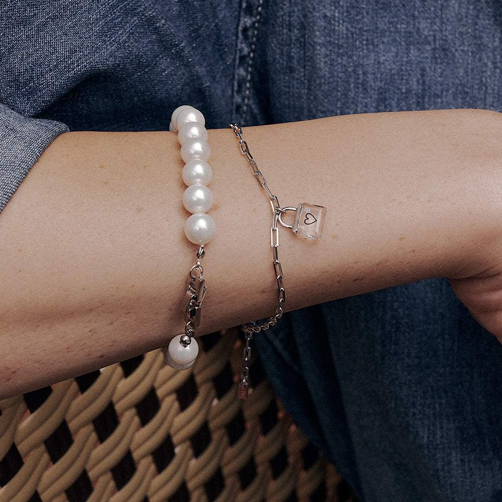 OST - Transparent Alphabet Rock Bracelet - OST - Jewelry - Harumio
