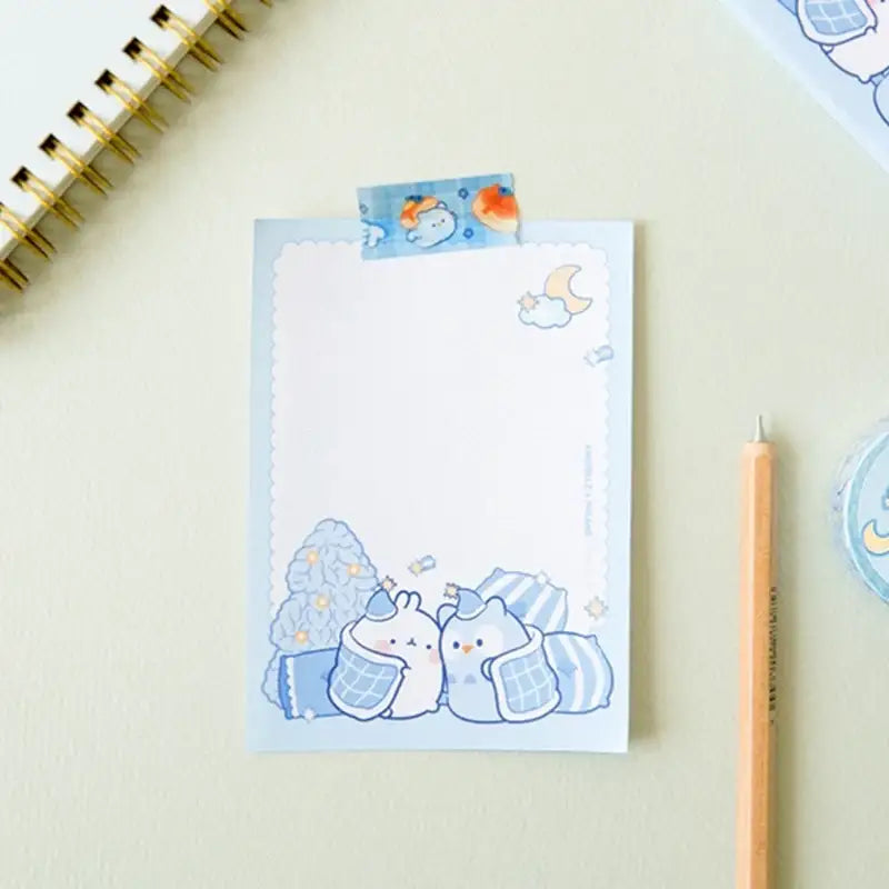 Anirollz x Molang - Memo Pad - Molang - Stationeries - Harumio
