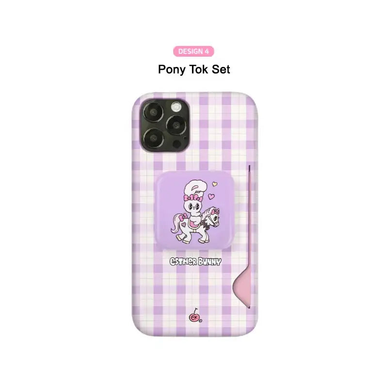 Esther Bunny - Candy Mirror Tok + Card Slim Fit Phone Case Set - Esther Bunny - Phone Cases - Harumio
