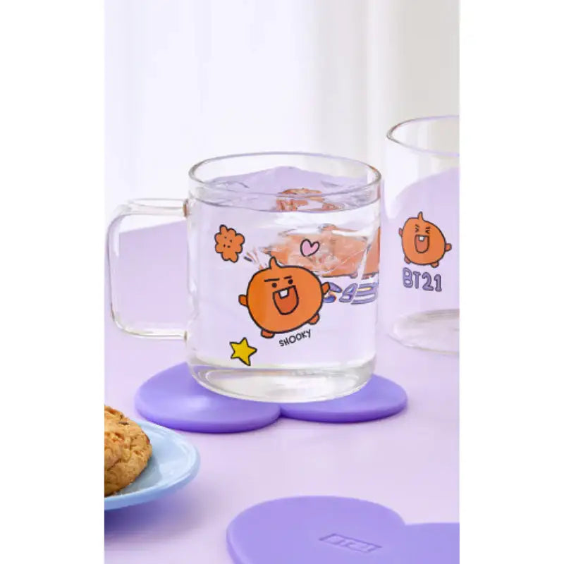 BT21 - Baby Glass Mug And Coaster Set - BT21 - Home & Living - Harumio