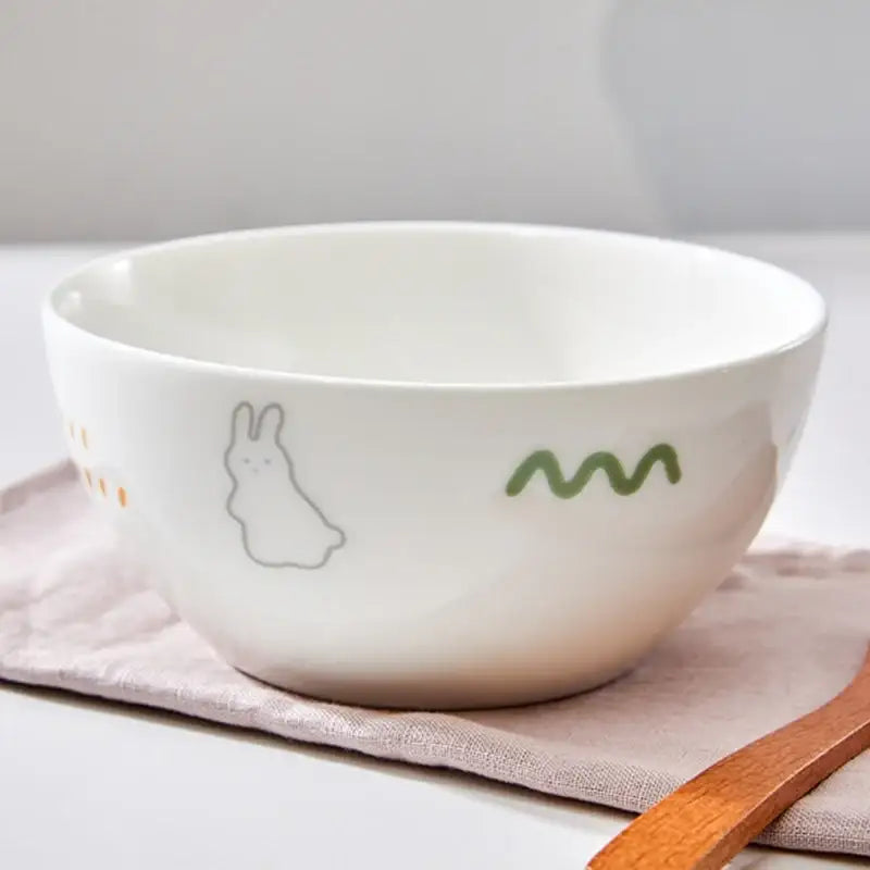 Korean Little Buddy Pom Pom - Rice Bowl - Modern House - Bowls - Harumio