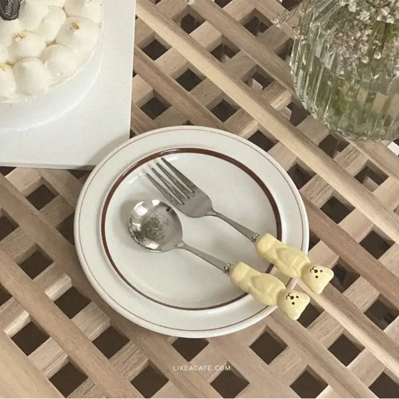 Like A Cafe - Vintage Teddy Bear Cutlery - Like A Cafe - Home & Living - Harumio