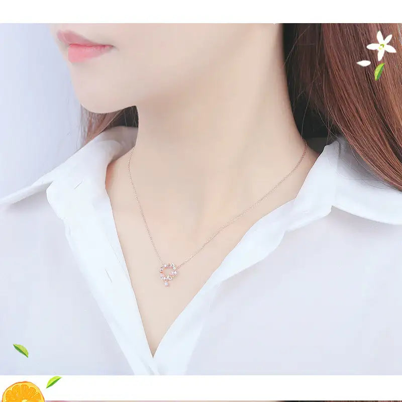 CLUE - Jeju Tangerine Silver Necklace - CLUE - Jewelry - Harumio