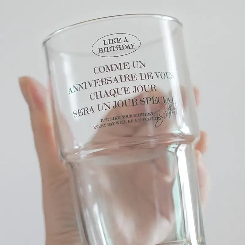 August8th - LIKE A BIRTHDAY Franc Stock Glass - August8th - Home & Living - Harumio