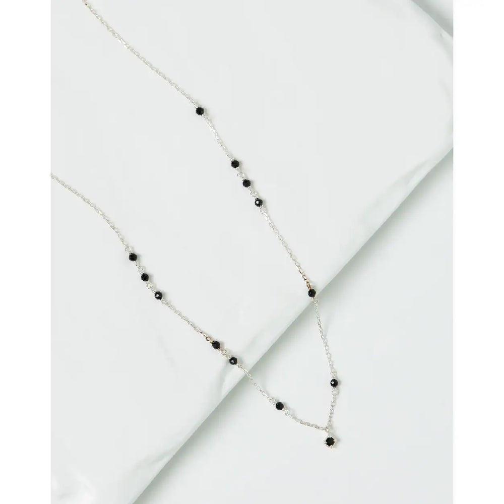 CLUE - Wish Spell Bead Black Spinel Necklace