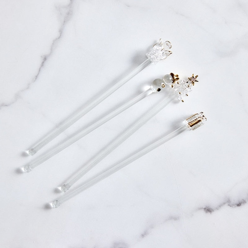 Korean Winter Story - Gold Glass Muddler Stick 4P Set