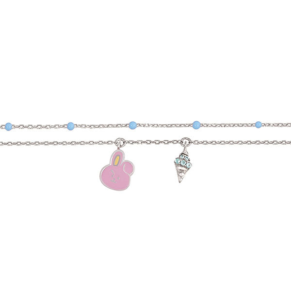 BT21 x OST - Silver Bracelet Ver. 2 - Cooky - BT21 - Bracelets - Harumio