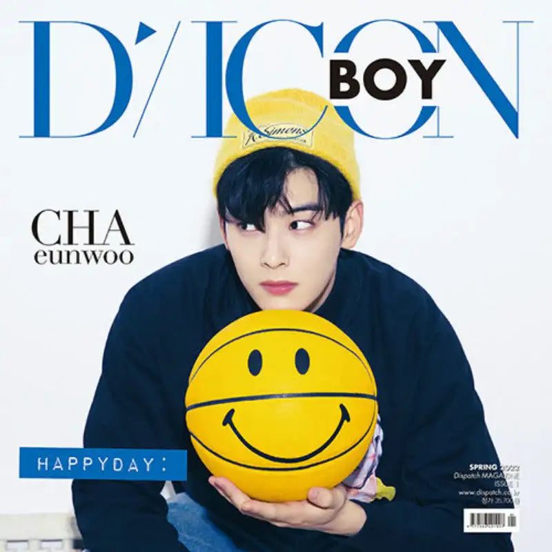 DICON BOY Issue N.1 - Magazine Cover Cha Eunwoo Happyday - D-Icon - Magazine - Harumio