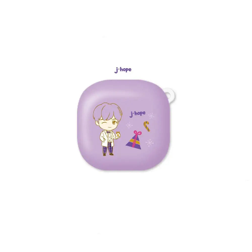 BTS - TinyTAN Purple Holidays Galaxy Buds Live Case - BTS - Accessories - Harumio