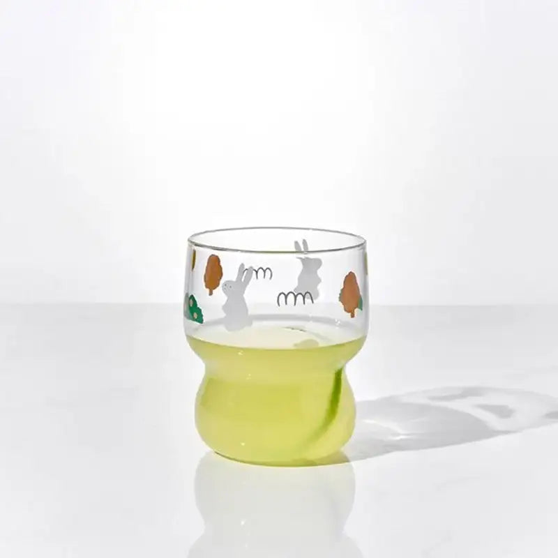 Korean Little Buddy - Dongle Glass Cup - Modern House - Tableware - Harumio