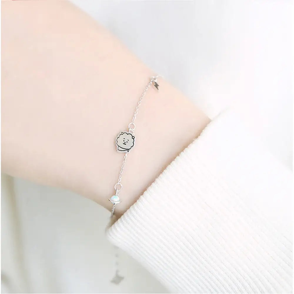 BT21 x OST - RJ Silver Bracelet - OST - Bracelets - Harumio