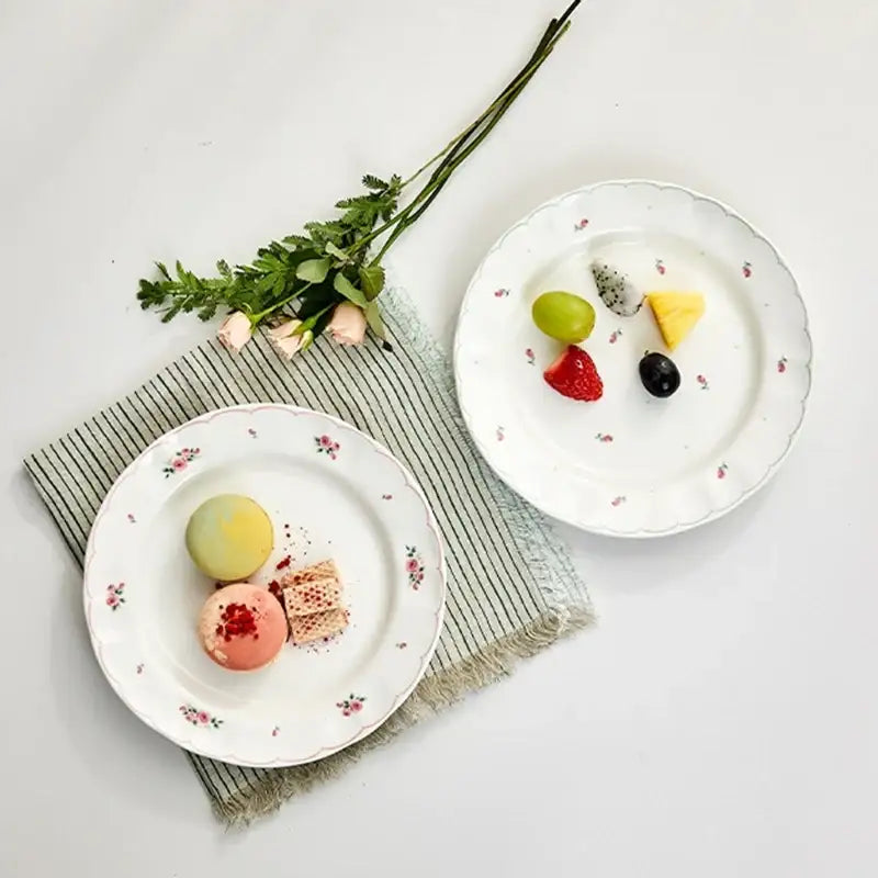 Korean L Rose in the Spring - Dish 2P - Modern House - Plates - Harumio
