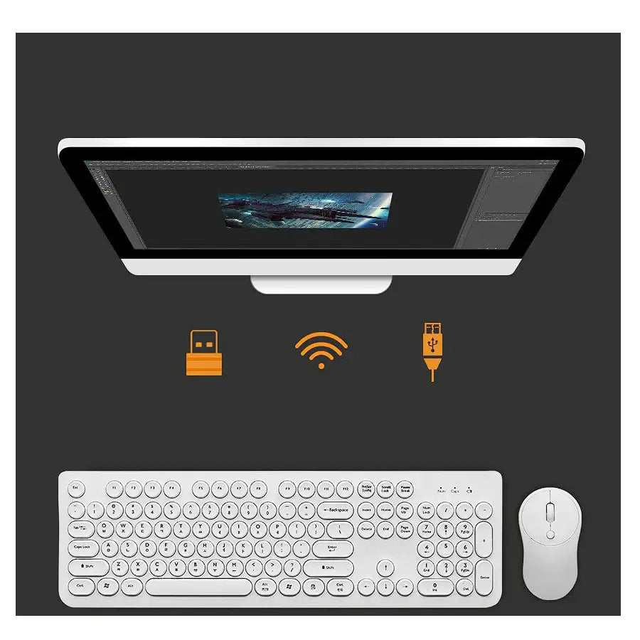 Archon - Freeboard W3 Wireless Keyboard and Mouse Set - Archon - Keyboard Set - Harumio