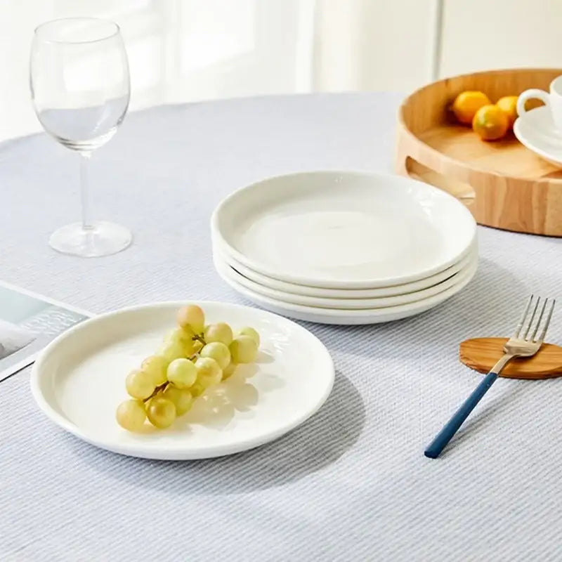 Korean ON - Round Plate 5P Set - Modern House - Plates - Harumio