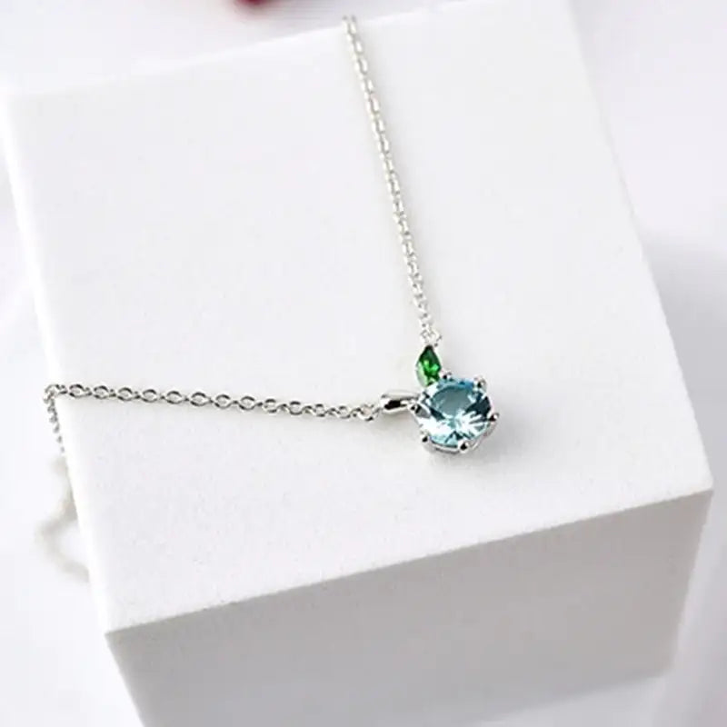 Green Apple Paradise - Silver Necklace - Green Apple Paradise - Jewelry - Harumio