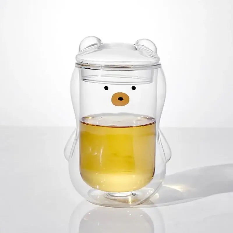 Korean Little Buddy - Double Glass Cup - Modern House - Tableware - Harumio