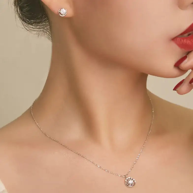 CLUE - New Moon Diamond Necklace - CLUE - Jewelry - Harumio