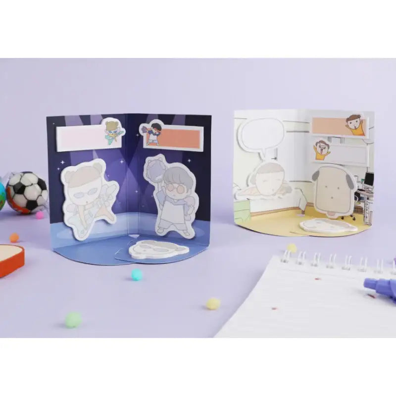 Maru Is a Puppy - Sticky Note - Webtoon Friends - Sticky Memo Pads - Harumio