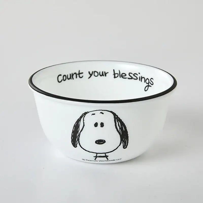 Corelle x Peanuts - Snoopy and Charlie - Rice Bowl 4P Set - Modern House - Tableware - Harumio