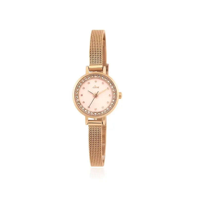 CLUE - Round Cubic Point Mesh Watch - CLUE - Watches - Harumio