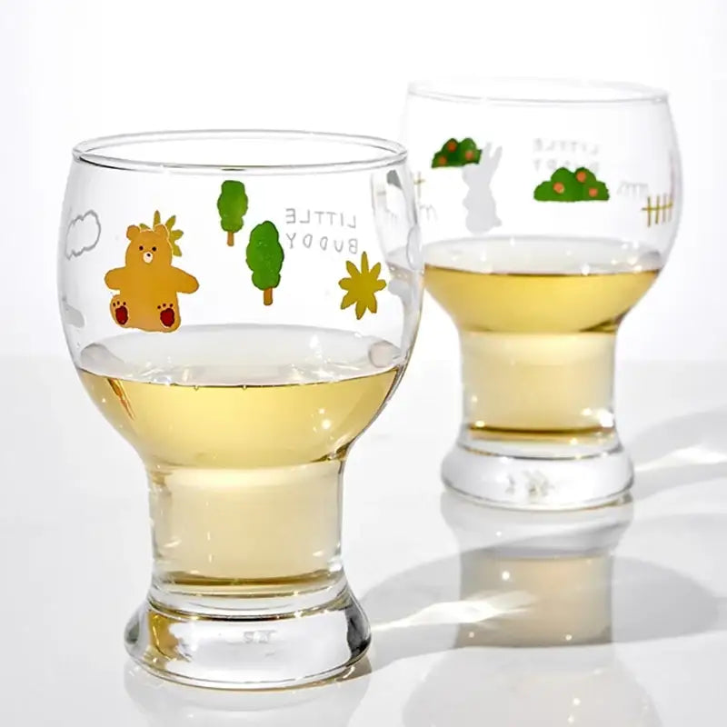 Korean Little Buddy - Barbarian Glass Set 2P - Modern House - Tableware - Harumio
