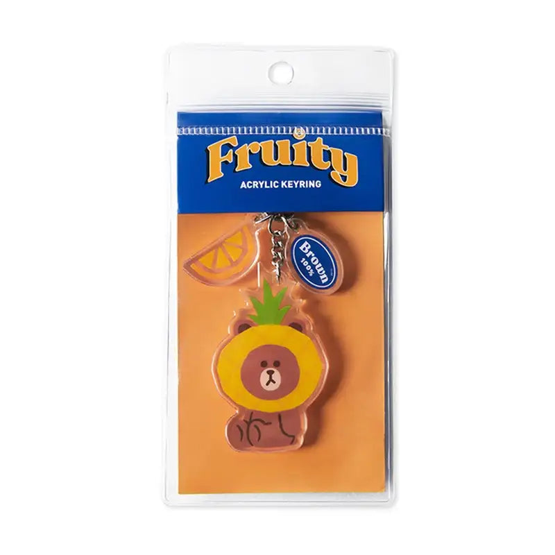 Line Friends - Fruity Acrylic Keyring - Line Friends - Keyring - Harumio